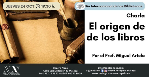 Charla: El origen de los libros